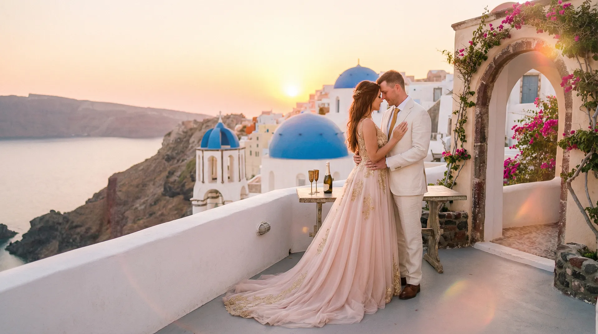 西门庆 旅拍日记 - 圣托里尼蓝白之恋